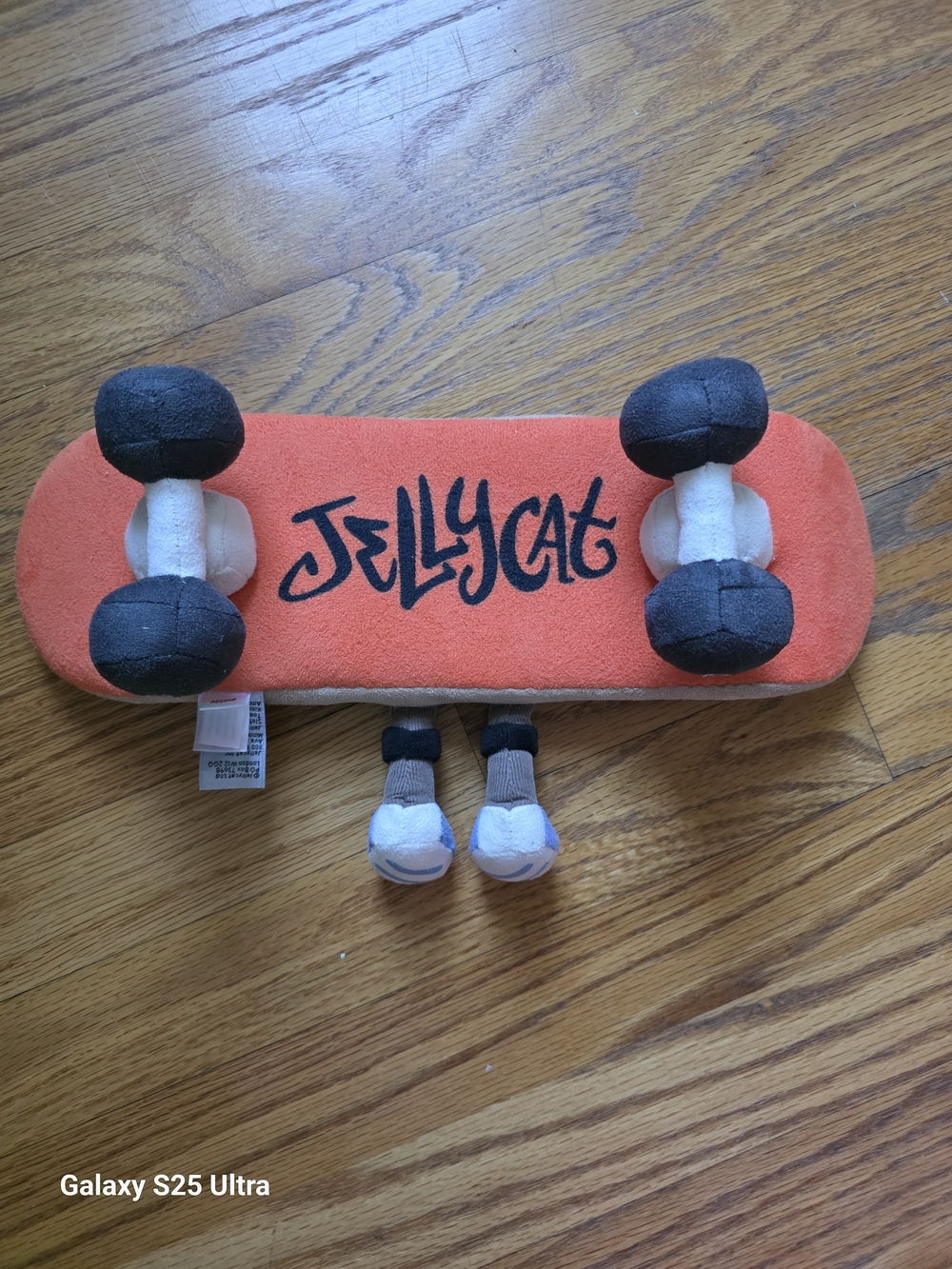 Jellycat Plush Skateboard Toy - Orange